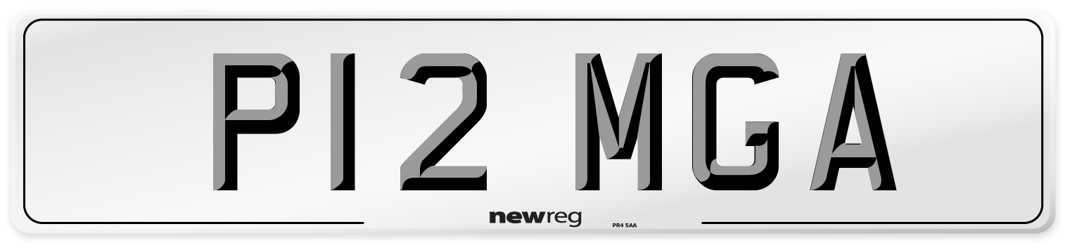 P12 MGA Number Plate from New Reg